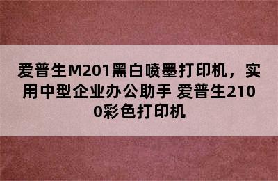 爱普生M201黑白喷墨打印机，实用中型企业办公助手 爱普生2100彩色打印机